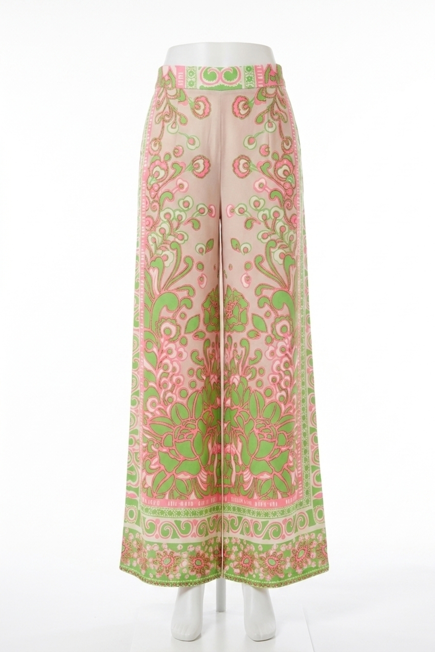 NEW TRINA TURK federer wide-leg pant in multi
